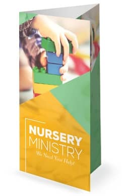 Church Nursery Trifold Bulletin Cover