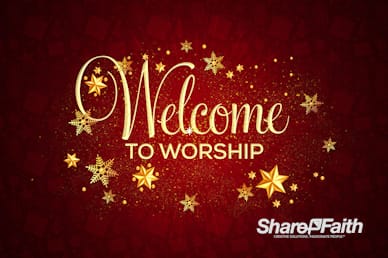 Merry Christmas Service Welcome Motion Graphic