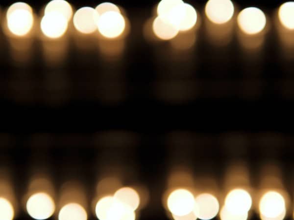 Christmas Candle Light Rows Worship Background