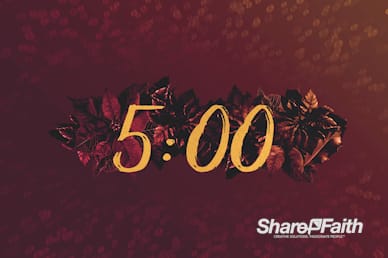Merry Christmas Holly Countdown Timer