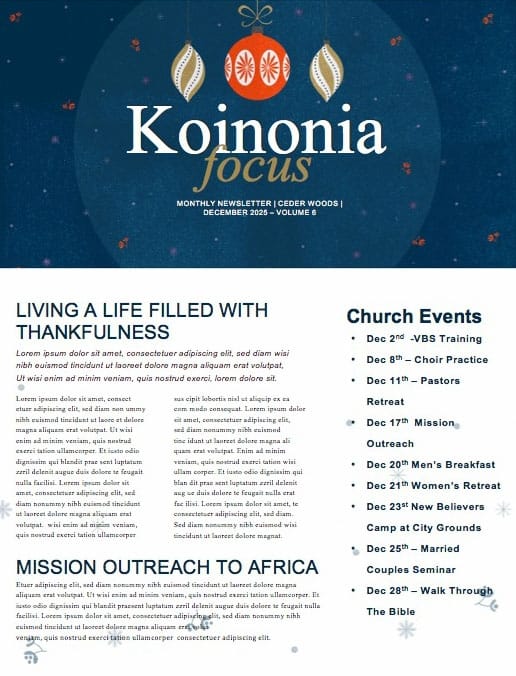 Christmas Party Invitation Newsletter