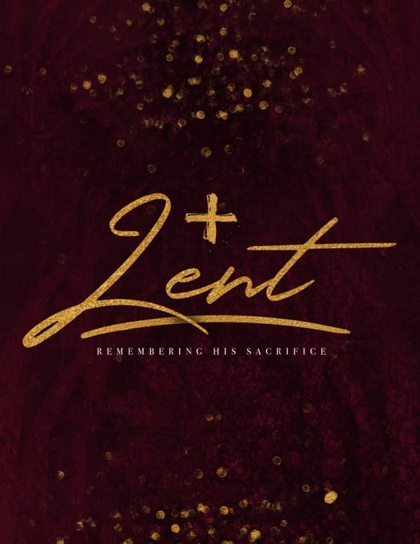 Ash Wednesday Season Of Lent Flyer Template