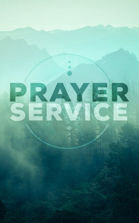 Prayer Service Church Bulletin Cover