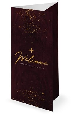 Ash Wednesday Season Of Lent Trifold Bulletin Cover