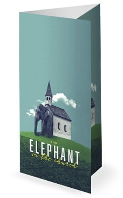 The Elephant In The Church Sermon Trifold Bulletin