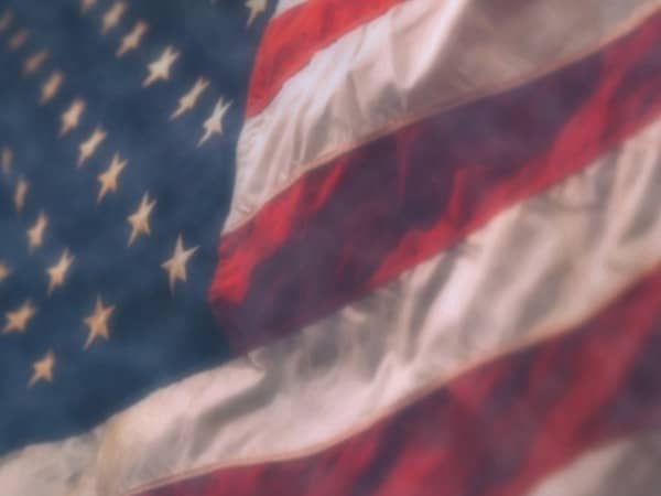 American Flag Memorial Day Worship Background