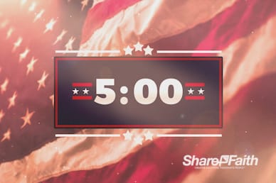 American Flag Memorial Day Countdown Video