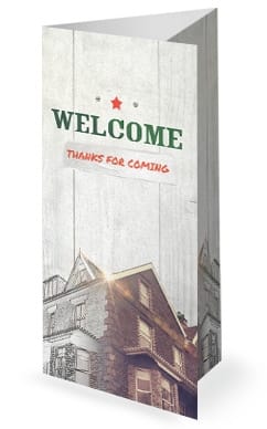 Fix It Church Sermon Trifold Bulletin Cover Design