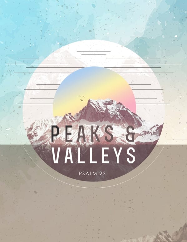 Peaks & Valleys Church Flyer Template