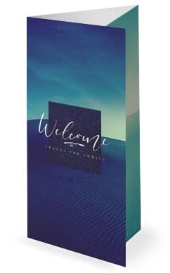 Welcome Advent Season Church Service Trifold Bulletin