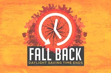 Fall Back Daylight Savings Motion Graphic