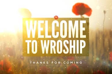 Lest We Forget Welcome Motion Graphic