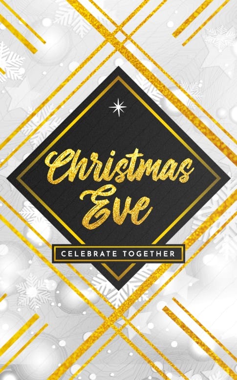 Christmas Eve Celebrate Together Church Bifold Bulletin