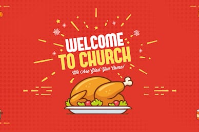 Holiday Food Drive Welcome Church Motion Graphic