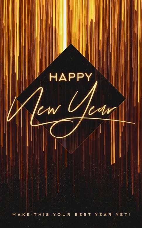Happy New Year Church Bifold Bulletin