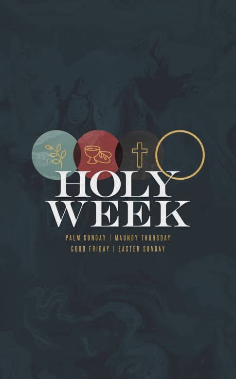 Holy Week Marble Church Bifold bulletin