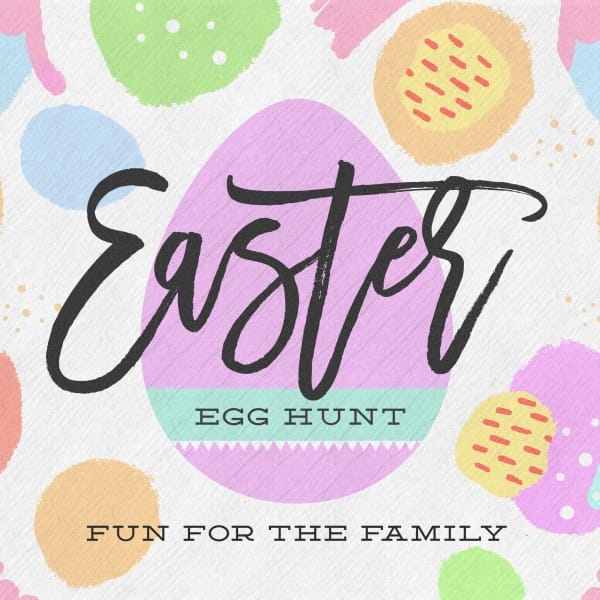 Easter Egg Hunt Pastel Social Media Graphic