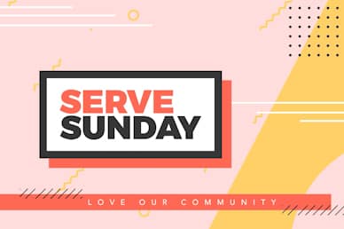 Serve Sunday Title Church Motion Graphic