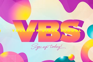 VBS Bubble Title Church Motion Graphic