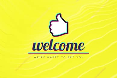 Influencer Yellow Welcome Church Video