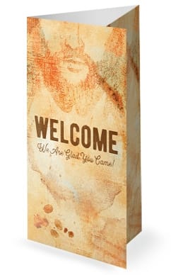 Jesus And Coffee Church Trifold Bulletin