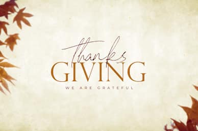 Grateful Thanksgiving Title Church Video