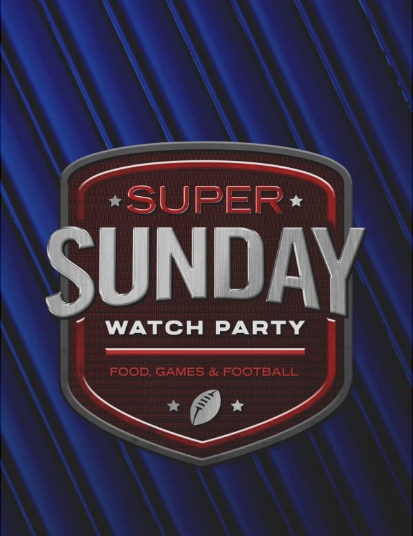 Super Sunday Blue Church Flyer