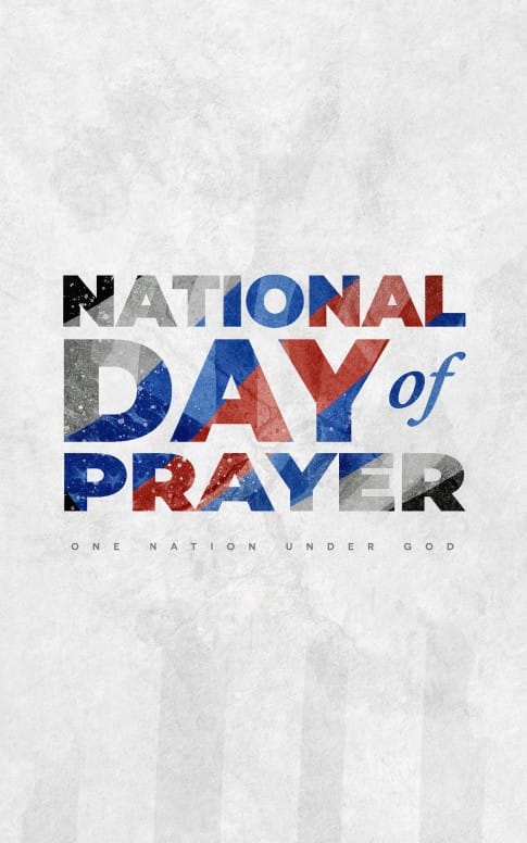 National Day Of Prayer Nation Church Bifold Bulletin