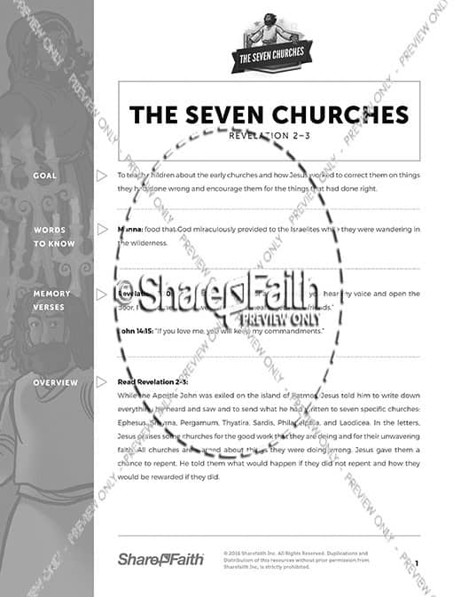 Revelation 2 3 The Seven Churches Curriculum