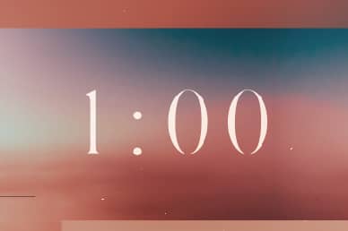 Jesus' Ascension Pink Blue Church Video 1min Countdown