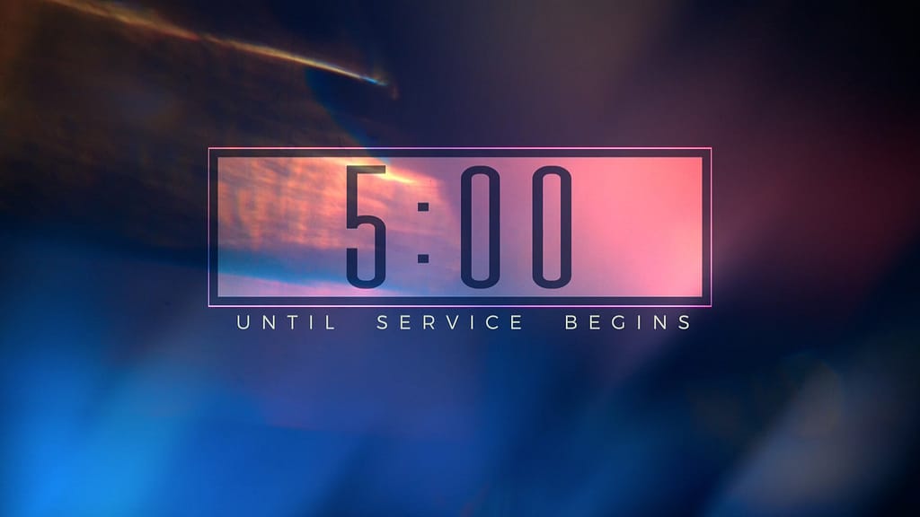 5min Countdown Light Flare Church Motion