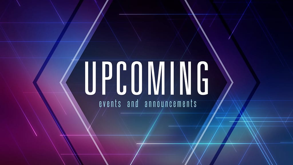Upcoming Events Lines Linear Church Motion
