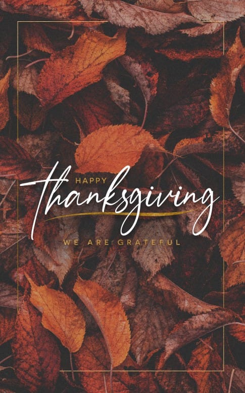 Thanksgiving Grateful Church Bifold Bulletin