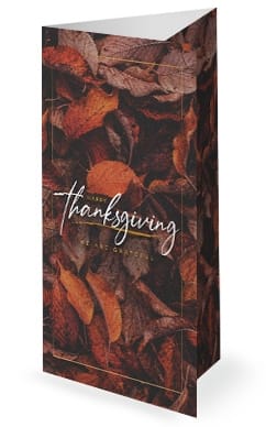 Thanksgiving Grateful Church Trifold Bulletin