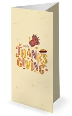 Thanksgiving Food Drive Church Trifold Bulletin