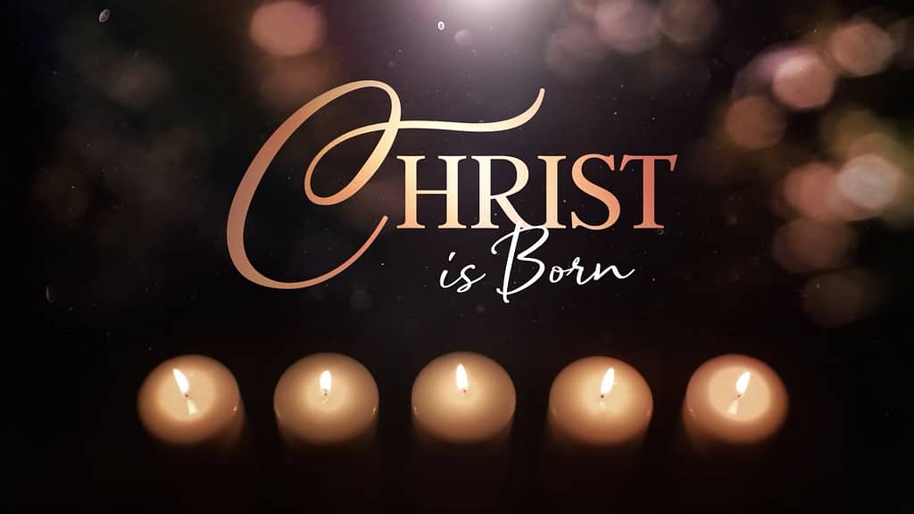 Christ is Born Advent Glow Church Motion Graphics