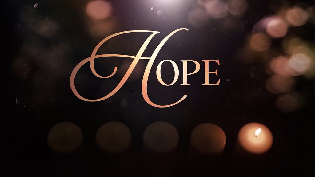Hope Title Advent Glow Church Motion Graphics