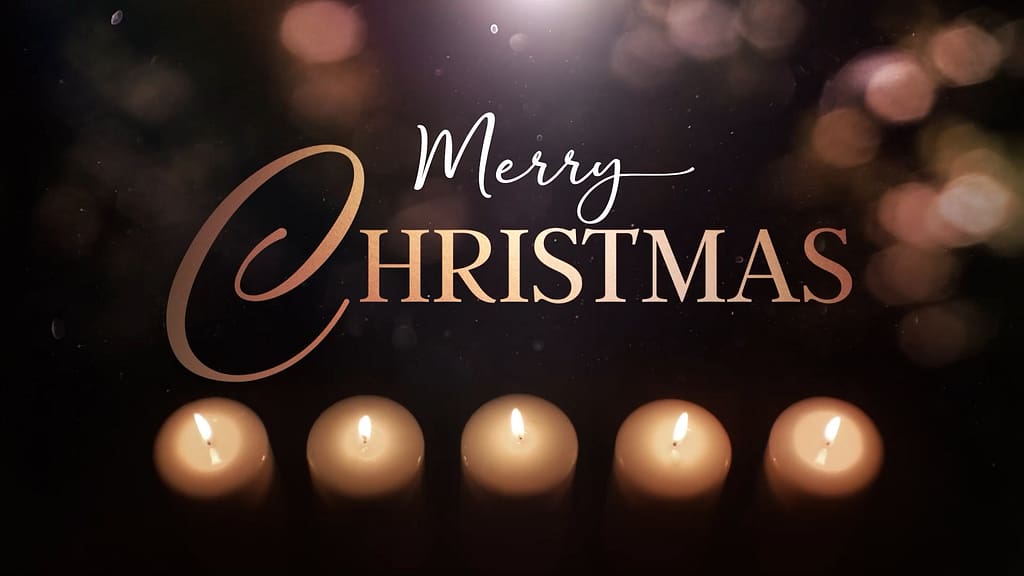 Merry Christmas Advent Glow Church Motion Graphics