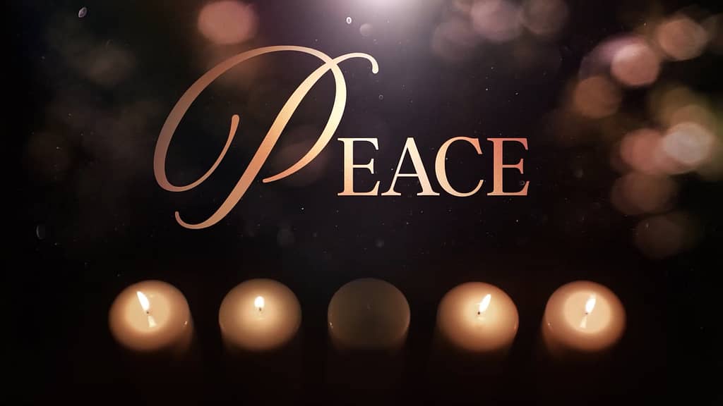 Peace Title Advent Glow Church Motion Graphics