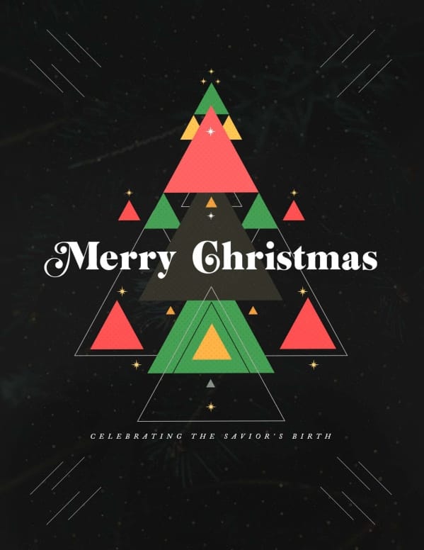Merry Christmas Savior Church Flyer