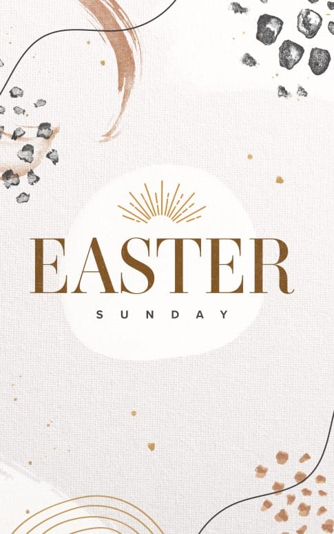 Bulletin Cover Easter Sunday Church Graphics 2022