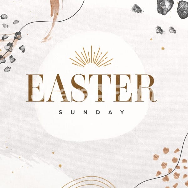 Social Media Easter Sunday Church Graphics 2022