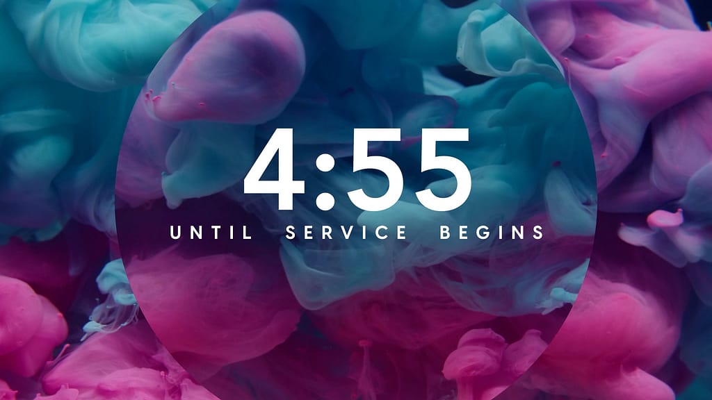 5min Countdown Colormix Church Motion Graphics