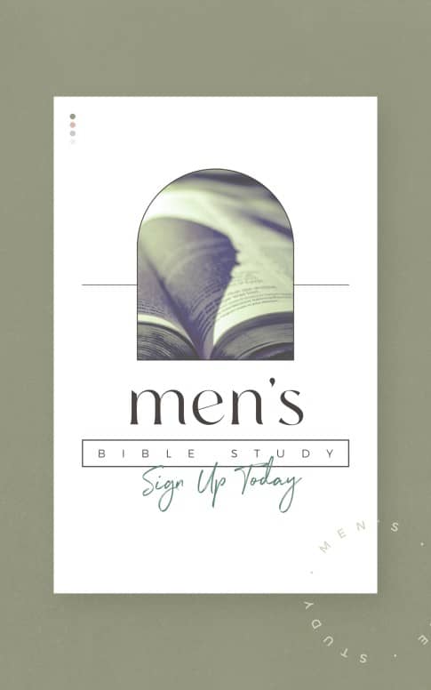 Men's Group Pre Service Spring Bulletin Cover