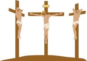 Jesus on the Cross with Criminals