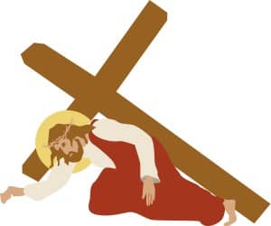 Jesus Stumbles Under the Cross