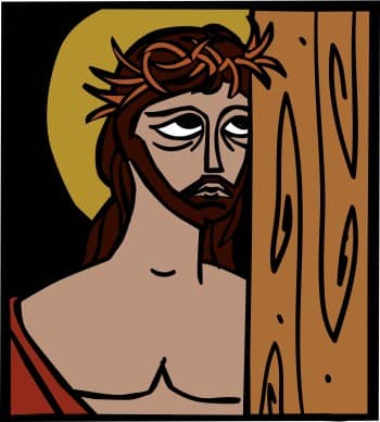 Jesus with Crown of Thorns Graphic Portrait