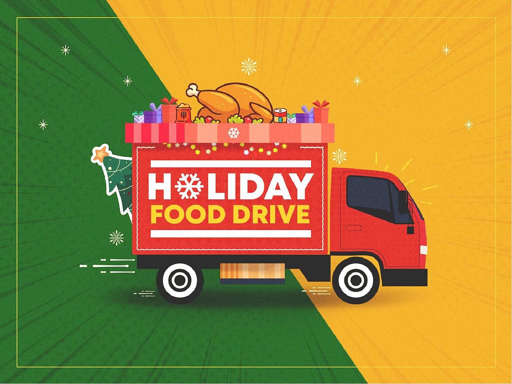 Holiday Food Drive Truck Church PowerPoint