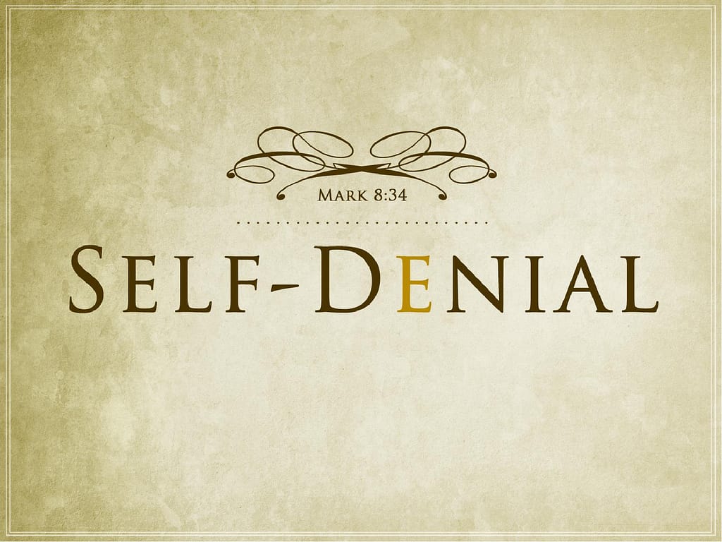 Self Denial Christian PowerPoint Template