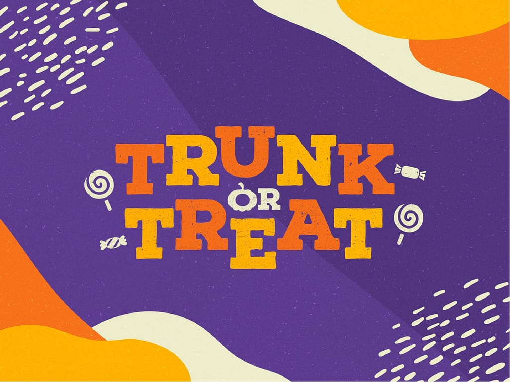 Purple Trunk Or Treat Church PowerPoint